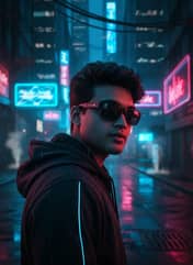 Neon Cyberpunk Street