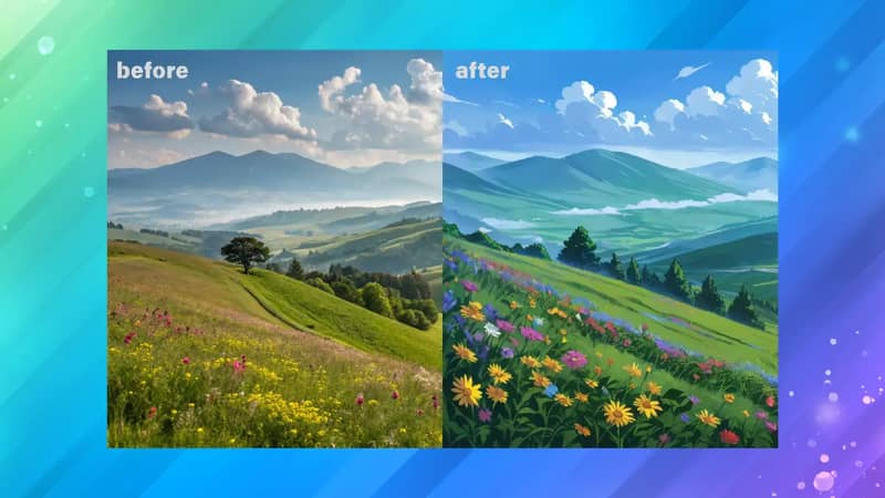 Image showing the image anime filter