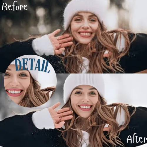 노이즈 제거 과정에서 사진 세부 정보 보존