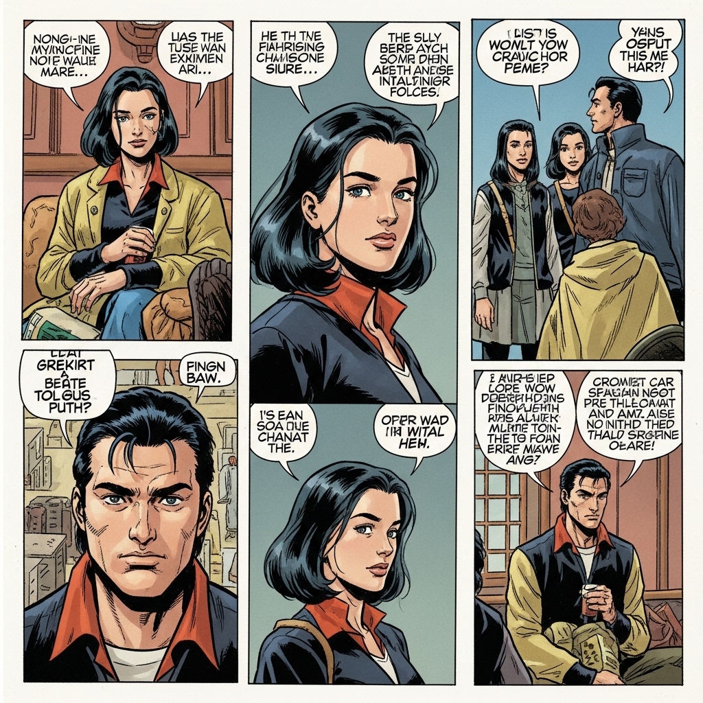 Action comic scene